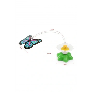 Hareketli Pilli Kelebek Kedi Oyuncağı