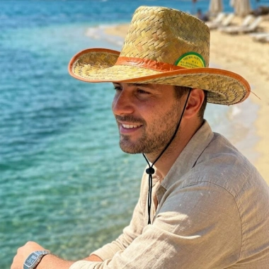 HASIR   ERKEK   FOTER   KOVBOY ŞAPKA   PLS.BEZ KENAR - KUŞAK (5468)