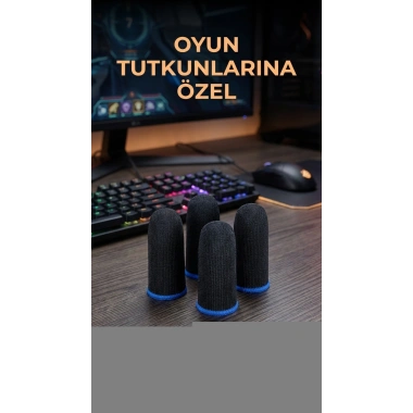Hassas Kontrol İçin Dayanıklı Oyuncu Parmaklık Eldiven 4lü Set