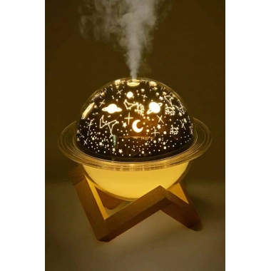 Hava Nemlendirici Masa ve Gece Lambası USB Projeksiyon Aromaterapi