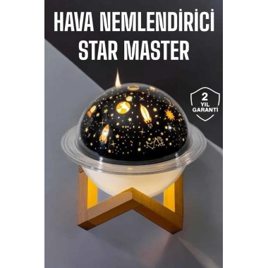 Hava Nemlendirici Projeksiyon Görünümlü USB Bağlantılı Aromaterapi