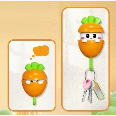 Havuç Tasarımlı Otomatik Açılan Yapışkanlı Askı