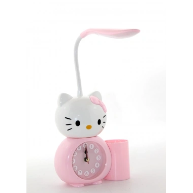 Hello Kitty Masa Lambası Saat Ve Kalemlik Alk2584