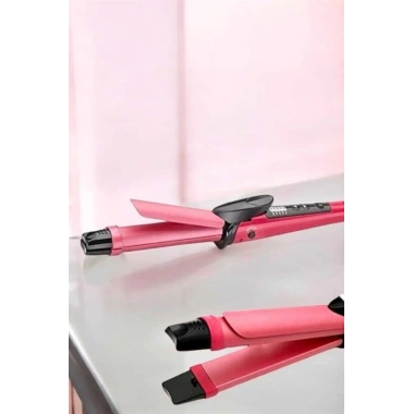 Hem Düzleştirici Hem Maşa Saç Şekillendirici