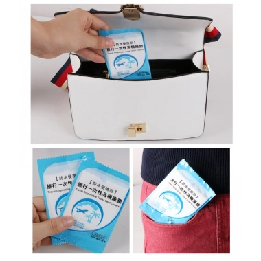 Hijyenik Tek Kullanımlık Klozet Kapağı Poşeti 50 Adet KUTULU (5468)