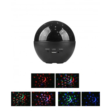 Hoparlörlü Yıldız Projektör Oda Lambası