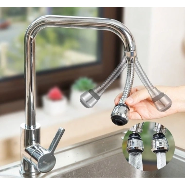 Hortumlu Esnek Su Tasarruflu 2 Modlu Musluk Başlığı