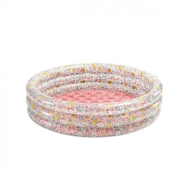 IH58427 Intex 3 Boğumlu Çiçek Desenli Bebek Havuzu 86x25cm