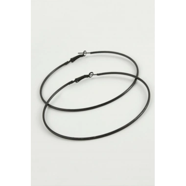 İnce Boru Metal Halka Küpe 8-9-10 cm