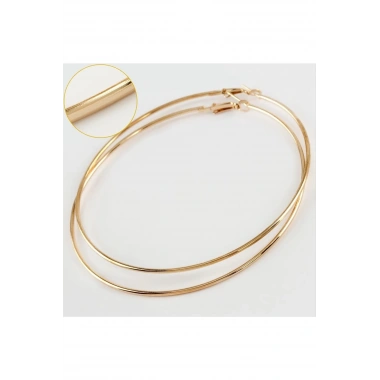 İnce Boru Metal Halka Küpe 8-9-10 cm