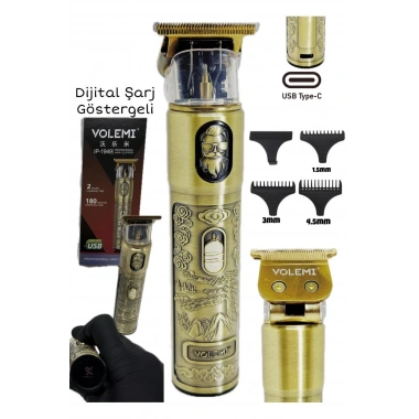 Ip-1949 Şarj Göstergeli Sakal Lazer Öncesi Vücut Ense Çizim Kişisel Bakım Aletleri Sıfıra Yakın Tıraş