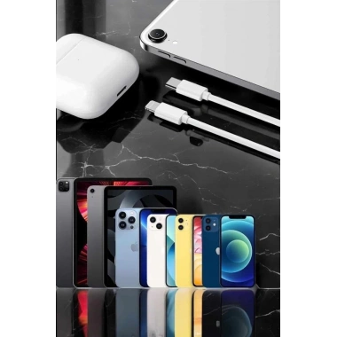 Iphone Uyumlu İOS Uyumlu Lightning Hızlı Şarj Tye C Lightning Şarj Kablosu