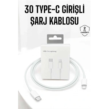 Iphone Uyumlu İOS Uyumlu Lightning Hızlı Şarj Tye C Lightning Şarj Kablosu