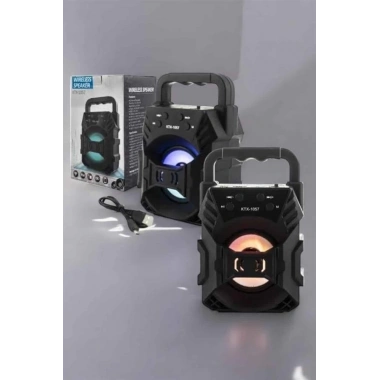 Işıklı Bluetooth Hoparlör Müzik ve Renkli Işık Taşınabiilir