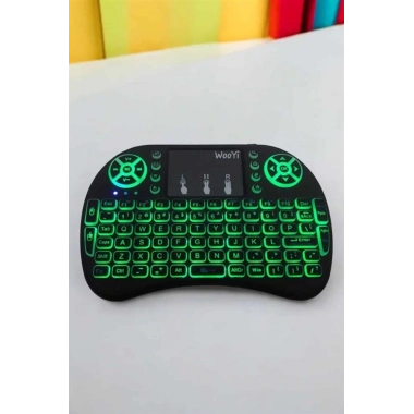 Işıklı Kablosuz Mini Q Klavye Tüm Cihazlara Uyumlu