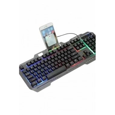 Işıklı Oyuncu Q Klavye Mouse Seti Siyah Gaming Oyuncu Klavye