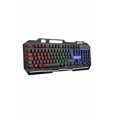 Işıklı Oyuncu Q Klavye Mouse Seti Siyah Gaming Oyuncu Klavye