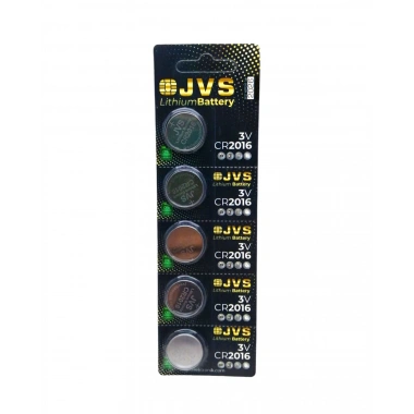 JVS CR2016 3V PARA PİLİ 5Lİ KART (5468)