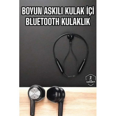 Kablolu Boyun Askılı Dijital Göstergeli Bluetooth Kulaklığı 60 Saat