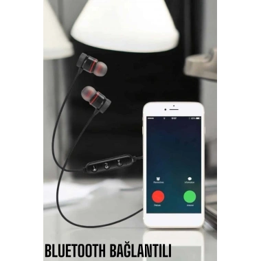 Kablolu Mıknatıslı Sport Kulaklık Bluetooth Bağlantılı