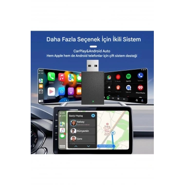 Kablosuz Android Auto/Car Play USB Dongle Cihazı