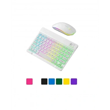 Kablosuz Aydınlatmalı Klavye Mouse Seti Türkçe Q Tuş Dizilimi