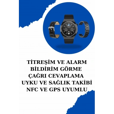 Kablosuz Bluetooth Bağlantılı Kulaklık ve Dokunmatik Ekran Akıllı Saat Arama Cevaplama