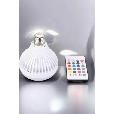 Kablosuz Bluetooth Hoparlör Led Lamba