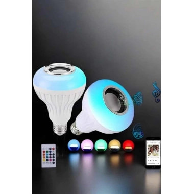 Kablosuz Bluetooth Hoparlör Led Lamba