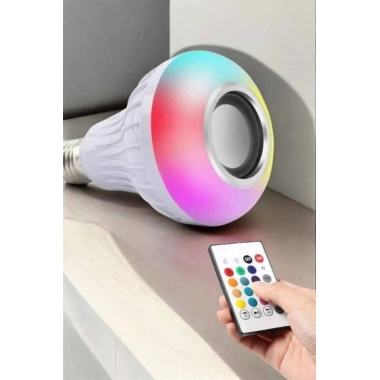 Kablosuz Bluetooth Hoparlör Led Lamba