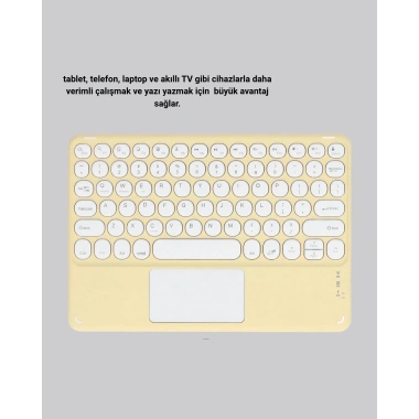 Kablosuz Bluetooth Klavye – Slim Taşınabilir Tasarım