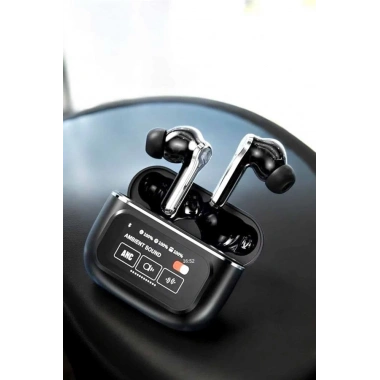 Kablosuz Bluetooth Kulaklık Ekranlı Uzun Şarj Süreli ANC Destekli
