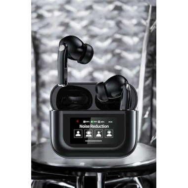 Kablosuz Bluetooth Kulaklık Ekranlı Uzun Şarj Süreli ANC Destekli