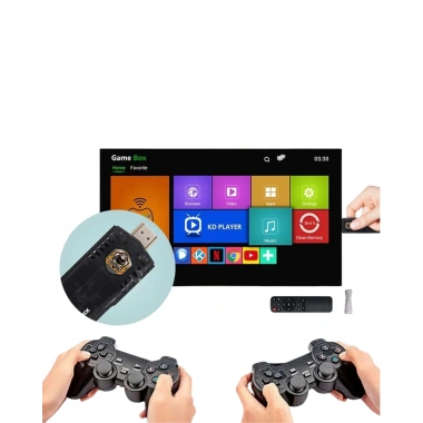 Kablosuz Gamepadli Retro Oyun Konsolu HDMI HD Çıkış Android Destekli