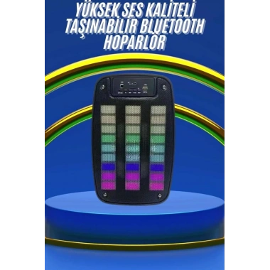Kablosuz Hoparlör İOS ve Android Uyumlu Şarjlı SD Kart Girişli Bluetooth Hoparlör