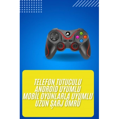 Kablosuz Oyun Kolu Bluetooth Joystick Gamepad Android Uyumlu