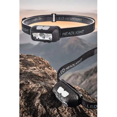 Kafa Lambası Kamp Lambası Sensörlü Şarjlı Ayarlanabilir