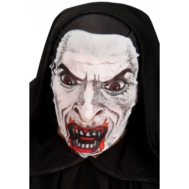 Kafaya Tam Geçmeli Bez Vampir Maskesi - Streç Korku Maskesi - 3d Baskılı Maske Model 2