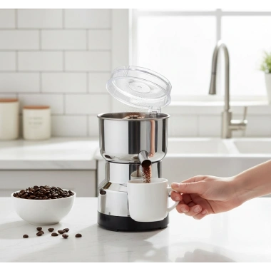 Kahve ve Baharat Öğütücü Paslanmaz Çelik Bıçaklı Elektrikli Cihaz