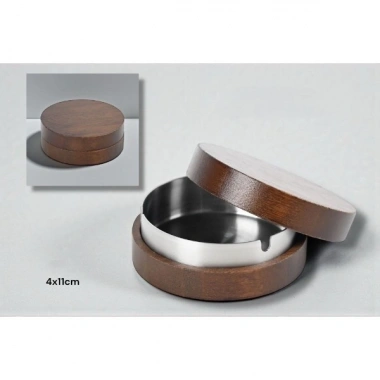 Kahverengi Bambu Kapaklı Küllük