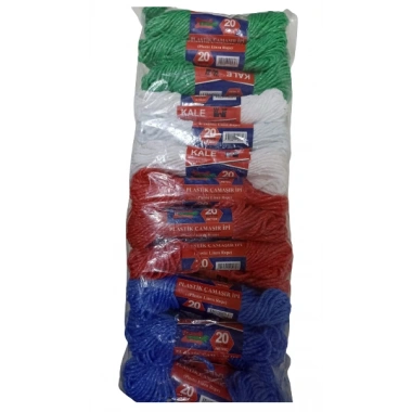 KALE Plastik Çamaşır ipi 20 Metre 24 Adet (5468)