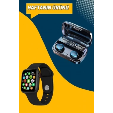 Kaliteli Akıllı Saat ve Kaliteli Bluetooth Kulaklık ANC Özelliği Uzun Pil Ömrü