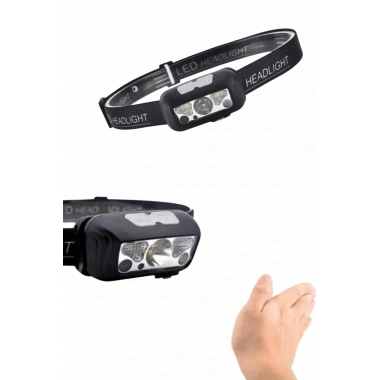 Kamp Lambası Kafa Feneri Kafa Lambası Ayarlanabilir Sensörlü Şarjlı