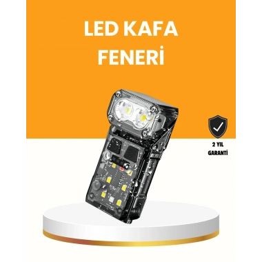 Kamp ve Outdoor İçin LED Far 10 Saat Pil Sensörlü Manyetik