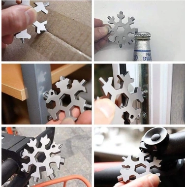 Kar Tanesi Çok Amaçlı Anahtarlık Açacak