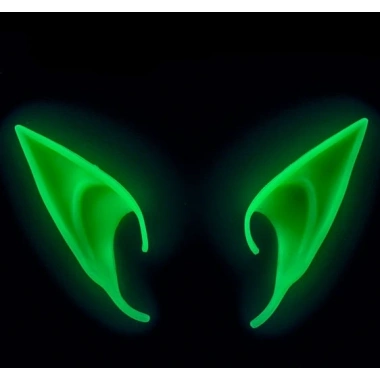Karanlıkta Yanan Fosforlu Lateks Elf Kulağı 1 Çift