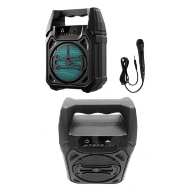 Karaoke Mikrofonlu Fm Radyolu Bluetooth Hoparlör Yüksek Ses Kaliteli