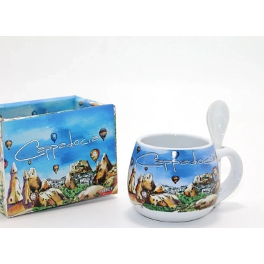 Kaşıklı Yöresel Kahve Fincanı Tekli Model 2