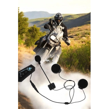 Kask Kulaklığı Motosiklet Intercom Interkom Dinleme Konuşma Özellikli Su Geçirmez