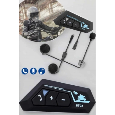 Kask Kulaklık Bluetooth Motosiklet Kulaklık Intercom Su Geçirmez